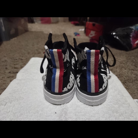 Thrasher Black and White High-Top Sneakers - Picture 2 of 8